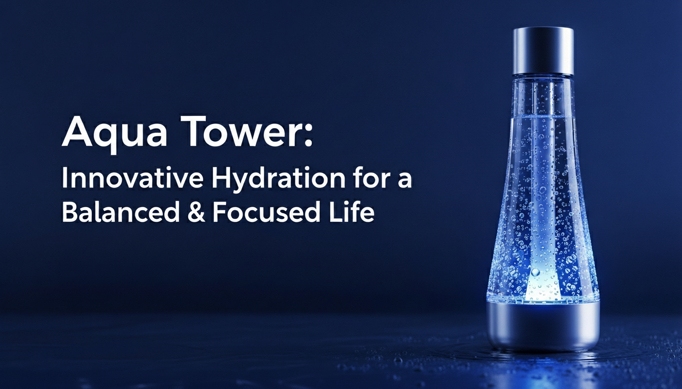 Aqua Tower: Innovative Hydration for a Balanced & Focused Life