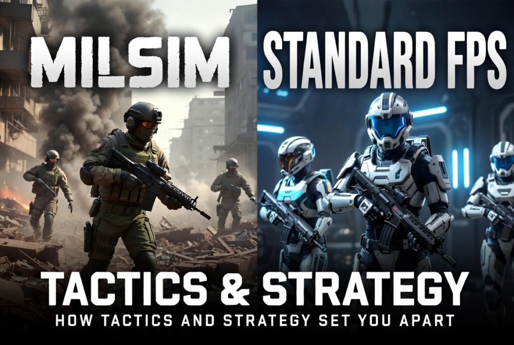 Milsim vs Standard FPS - How Tactics and Strategy Set You Apart