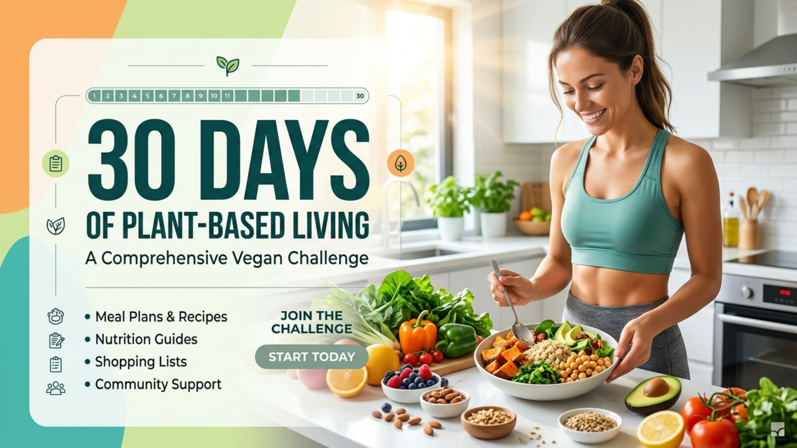 30 Days of Plant-Based Living - A Comprehensive Vegan Challenge
