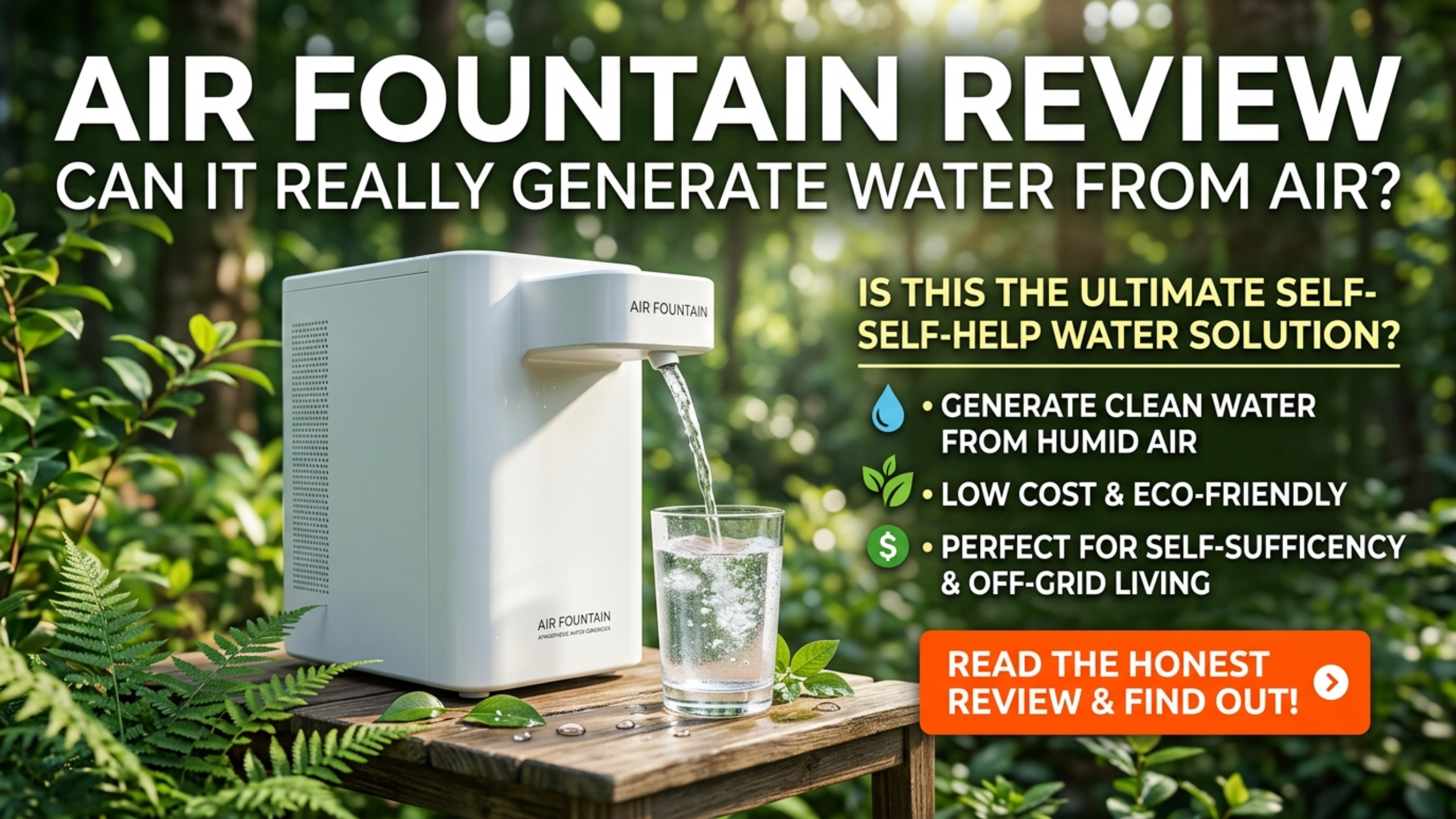 Air Fountain Review - Can It Really Generate Water from Air